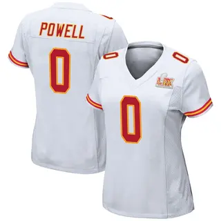 Kansas City Chiefs Women's ShunDerrick Powell Game Super Bowl LIX Jersey - White