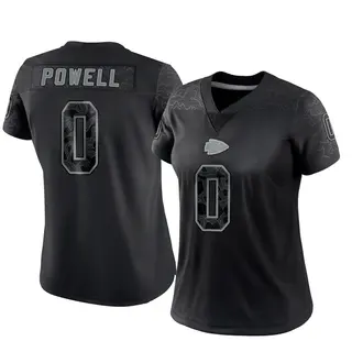 Kansas City Chiefs Women's ShunDerrick Powell Limited Reflective Jersey - Black