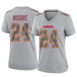 Kansas City Chiefs Women's Skyy Moore Game Atmosphere Fashion Jersey - Gray