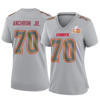 Kansas City Chiefs Women's Tremayne Anchrum Jr. Game Atmosphere Fashion Super Bowl LIX Jersey - Gray