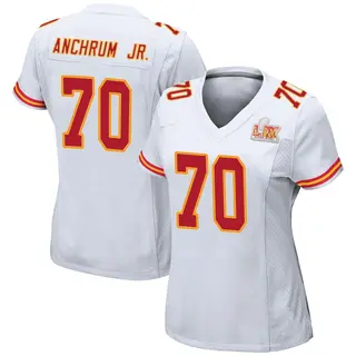Kansas City Chiefs Women's Tremayne Anchrum Jr. Game Super Bowl LIX Jersey - White