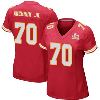 Kansas City Chiefs Women's Tremayne Anchrum Jr. Game Team Color Super Bowl LIX Jersey - Red