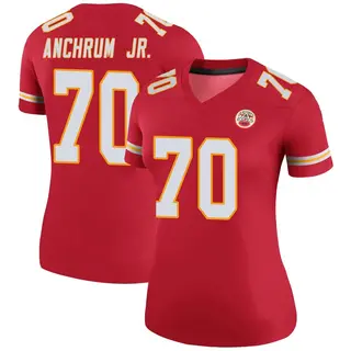 Kansas City Chiefs Women's Tremayne Anchrum Jr. Legend Color Rush Jersey - Red