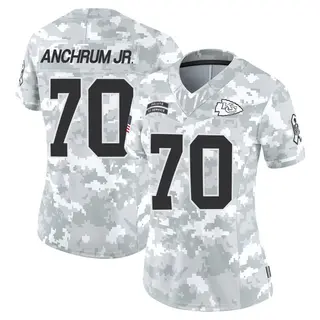 Kansas City Chiefs Women's Tremayne Anchrum Jr. Limited 2024 Salute to Service Jersey - Arctic Camo