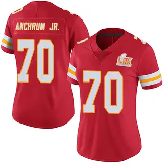 Kansas City Chiefs Women's Tremayne Anchrum Jr. Limited Team Color Vapor Untouchable Super Bowl LIX Jersey - Red