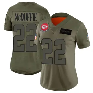 Kansas City Chiefs Women's Trent McDuffie Limited 2019 Salute to Service Jersey - Camo