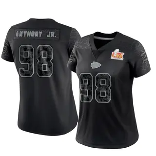 Kansas City Chiefs Women's Vincent Anthony Jr. Limited Reflective Super Bowl LIX Jersey - Black