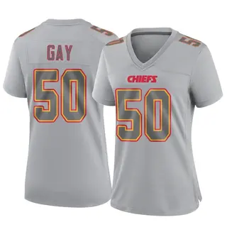 Kansas City Chiefs Women's Willie Gay Game Atmosphere Fashion Jersey - Gray