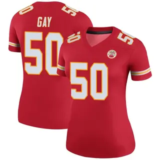 Kansas City Chiefs Women's Willie Gay Legend Color Rush Jersey - Red