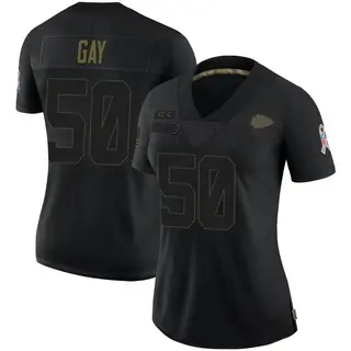 Kansas City Chiefs Women's Willie Gay Limited 2020 Salute To Service Jersey - Black