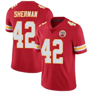 Kansas City Chiefs Youth Anthony Sherman Limited Team Color Vapor Untouchable Jersey - Red