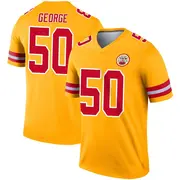 Kansas City Chiefs Youth Brandon George Legend Inverted Jersey - Gold