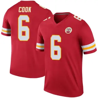 Kansas City Chiefs Youth Bryan Cook Legend Color Rush Jersey - Red