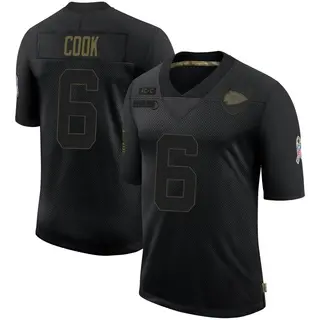 Kansas City Chiefs Youth Bryan Cook Limited 2020 Salute To Service Jersey - Black