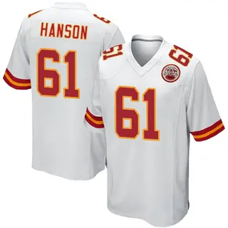 Kansas City Chiefs Youth C.J. Hanson Game Jersey - White
