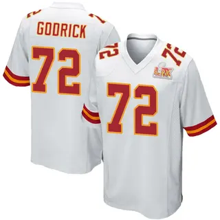 Kansas City Chiefs Youth Chukwuebuka Godrick Game Super Bowl LIX Jersey - White