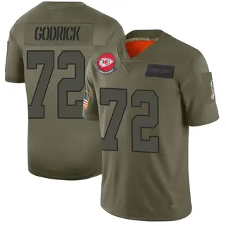 Kansas City Chiefs Youth Chukwuebuka Godrick Limited 2019 Salute to Service Jersey - Camo