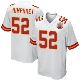 Kansas City Chiefs Youth Creed Humphrey Game Jersey - White