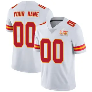 Kansas City Chiefs Youth Custom Limited Vapor Untouchable Super Bowl LIX Jersey - White