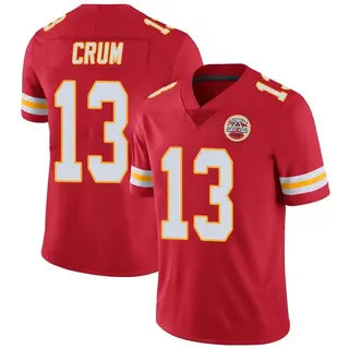 Kansas City Chiefs Youth Dustin Crum Limited Team Color Vapor Untouchable Jersey - Red
