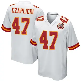 Kansas City Chiefs Youth Eddie Czaplicki Game Jersey - White
