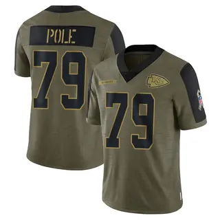 Kansas City Chiefs Youth Esa Pole Limited 2021 Salute To Service Jersey - Olive