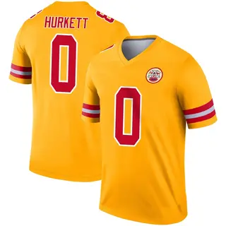 Kansas City Chiefs Youth Ethan Hurkett Legend Inverted Jersey - Gold