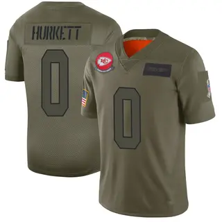 Kansas City Chiefs Youth Ethan Hurkett Limited 2019 Salute to Service Jersey - Camo