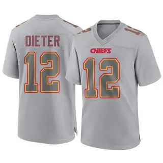 Kansas City Chiefs Youth Gehrig Dieter Game Atmosphere Fashion Jersey - Gray