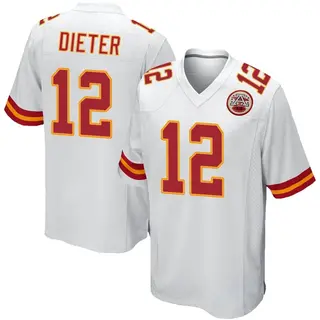 Kansas City Chiefs Youth Gehrig Dieter Game Jersey - White