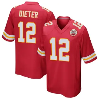 Kansas City Chiefs Youth Gehrig Dieter Game Team Color Jersey - Red