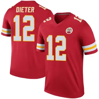 Kansas City Chiefs Youth Gehrig Dieter Legend Color Rush Jersey - Red