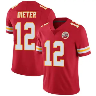 Kansas City Chiefs Youth Gehrig Dieter Limited Team Color Vapor Untouchable Jersey - Red