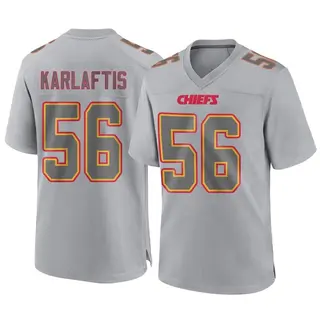 Kansas City Chiefs Youth George Karlaftis Game Atmosphere Fashion Jersey - Gray