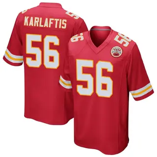 Kansas City Chiefs Youth George Karlaftis Game Team Color Jersey - Red