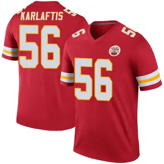 Kansas City Chiefs Youth George Karlaftis Legend Color Rush Jersey - Red
