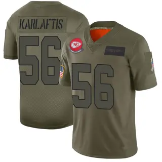 Kansas City Chiefs Youth George Karlaftis Limited 2019 Salute to Service Jersey - Camo