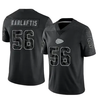Kansas City Chiefs Youth George Karlaftis Limited Reflective Jersey - Black