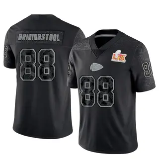 Kansas City Chiefs Youth Jake Briningstool Limited Reflective Super Bowl LIX Jersey - Black