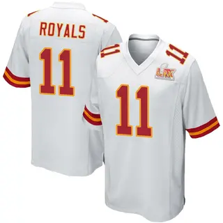 Kansas City Chiefs Youth Jalen Royals Game Super Bowl LIX Jersey - White