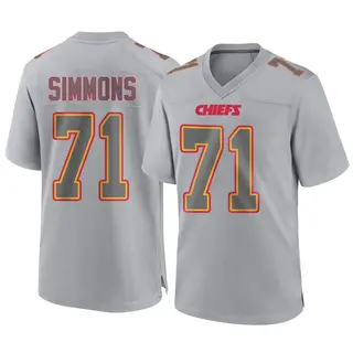 Kansas City Chiefs Youth Josh Simmons Game Atmosphere Fashion Jersey - Gray