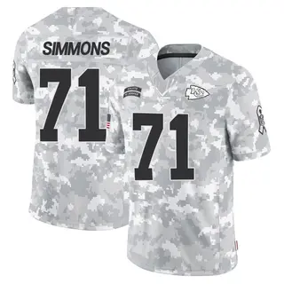 Kansas City Chiefs Youth Josh Simmons Limited 2024 Salute to Service Jersey - Arctic Camo