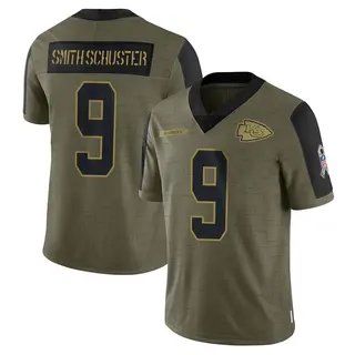 Kansas City Chiefs Youth JuJu Smith-Schuster Limited 2021 Salute To Service Jersey - Olive