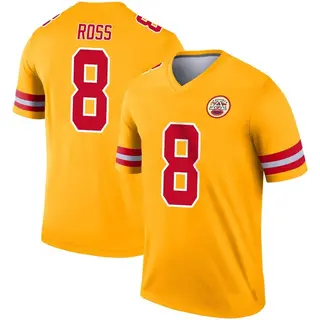 Kansas City Chiefs Youth Justyn Ross Legend Inverted Jersey - Gold