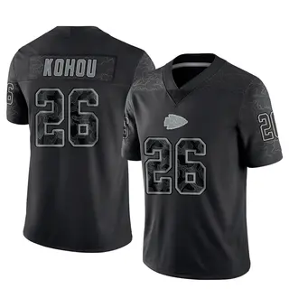 Kansas City Chiefs Youth Kader Kohou Limited Reflective Jersey - Black