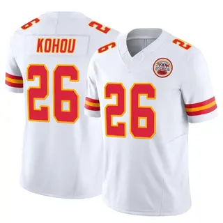 Kansas City Chiefs Youth Kader Kohou Limited Vapor F.U.S.E. Jersey - White