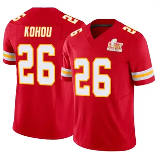 Kansas City Chiefs Youth Kader Kohou Limited Vapor F.U.S.E. Super Bowl LIX Jersey - Red