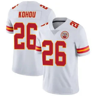 Kansas City Chiefs Youth Kader Kohou Limited Vapor Untouchable Jersey - White