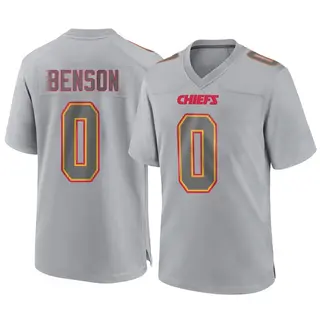 Kansas City Chiefs Youth Kahlil Benson Game Atmosphere Fashion Jersey - Gray