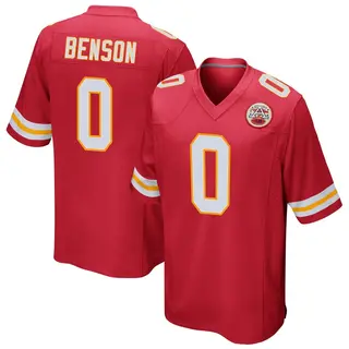 Kansas City Chiefs Youth Kahlil Benson Game Team Color Jersey - Red